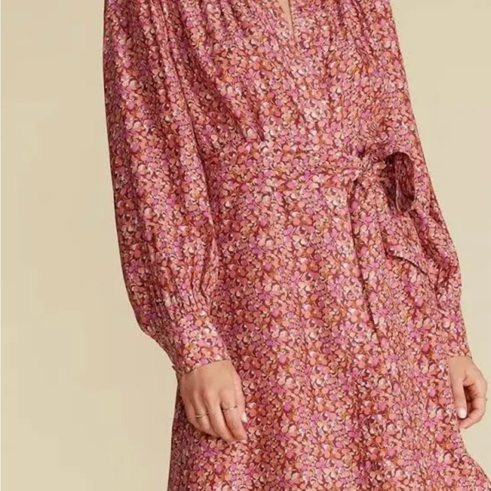 Floral Pink Long Sleeve Dress